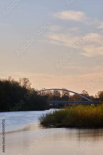 Bridge over river Gauja in Adazi,Latvia