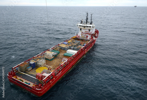 offshore workboat in bass Strait photo