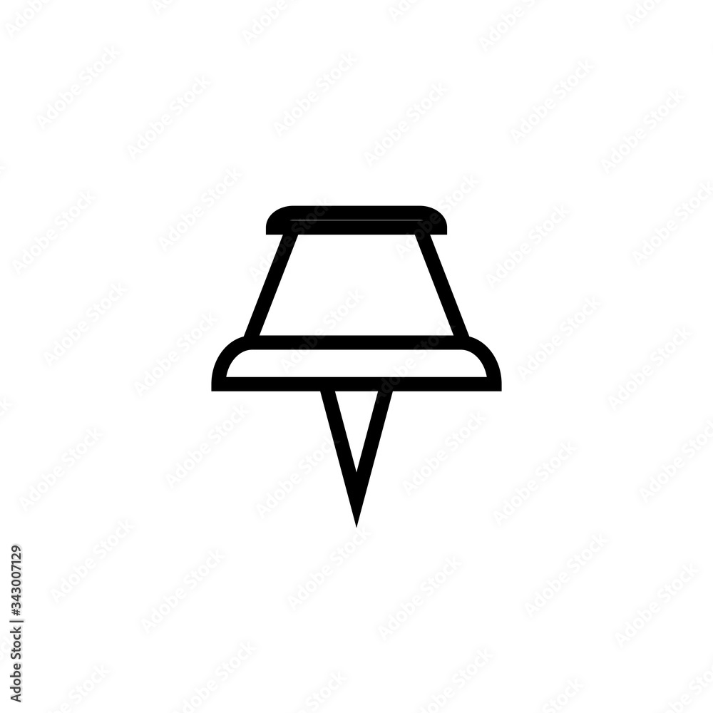 Paper Pin Icon Design Vector Template Paper Pin Icon Design Vector Template