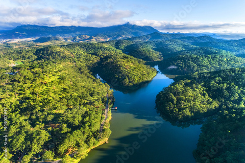  Love valley in Dalat Vietnam is one of the most romantic sites of Dalat city, with many deep valleys and endless pine forests.