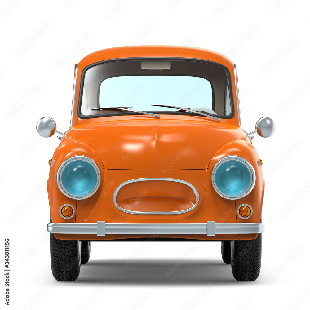 car retro small cartoon bunchy front