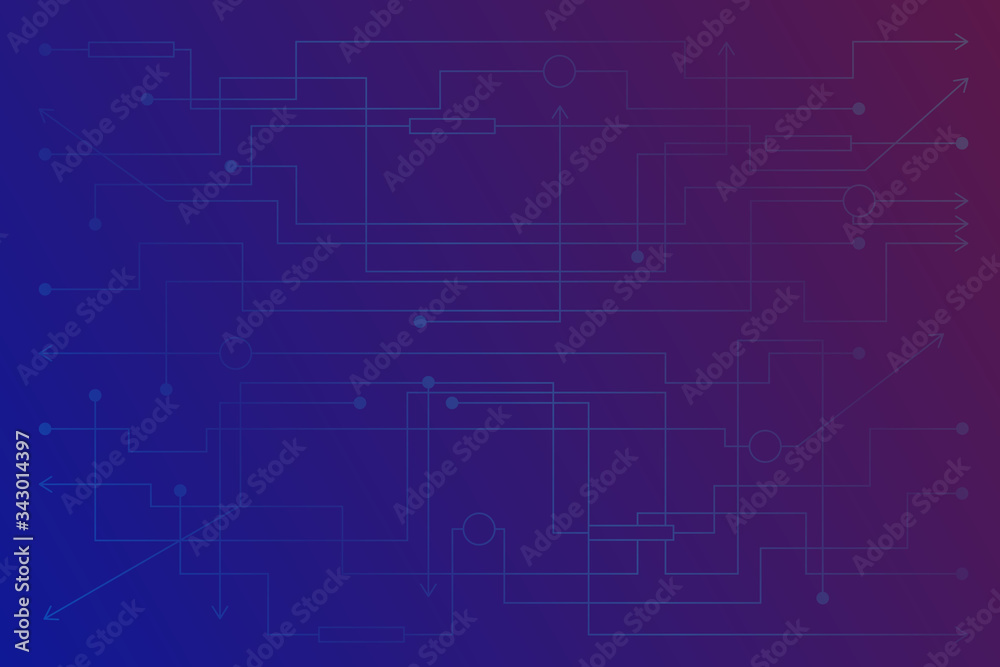 Modern digital, cyber and technology background. Vector horizontal Modern digital, cyber and technology background. Vector horizontal