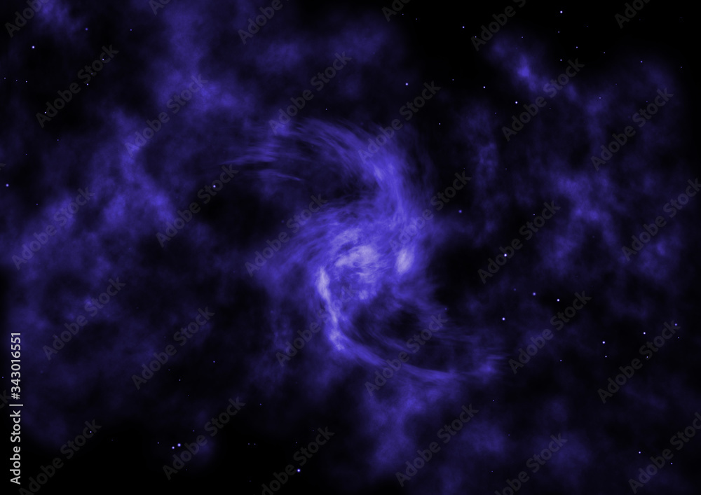 Fototapeta premium Star field in space and a nebulae.