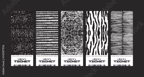 Ticket Abstract Vector Design Template