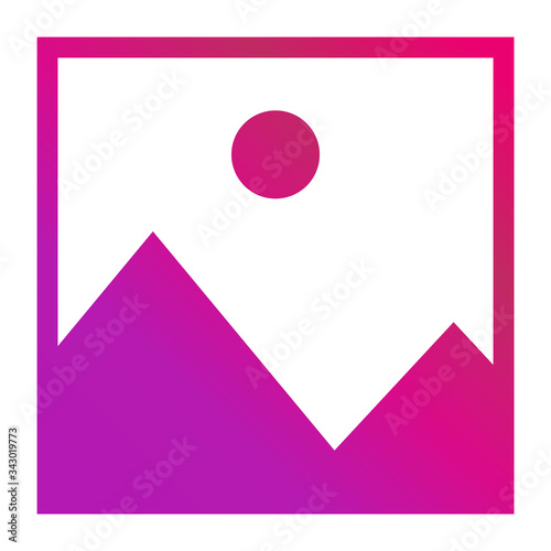 No image gradient vector symbol, missing available icon. No gallery for this moment