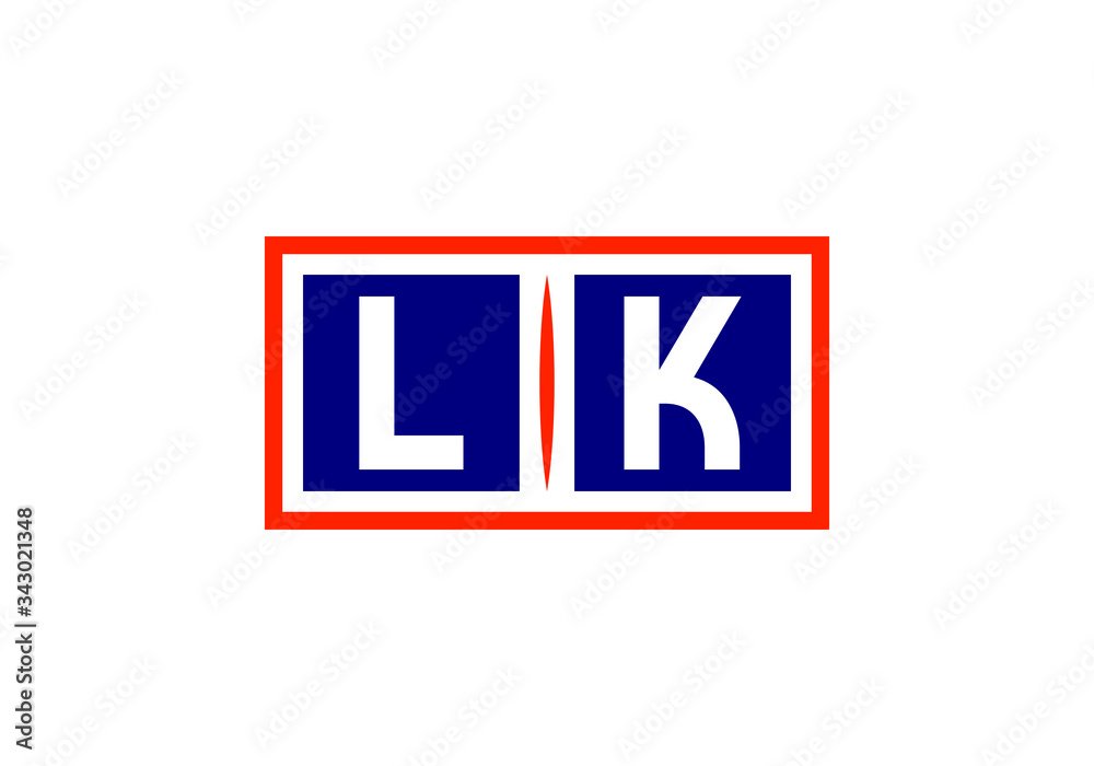 Initial Monogram Letter L K Logo Design Vector Template. LK Letter Logo Design Initial Monogram Letter L K Logo Design Vector Template. LK Letter Logo Design