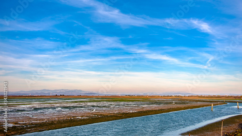 Sanctuary of Barbana in the lagoon of Grado, Italy