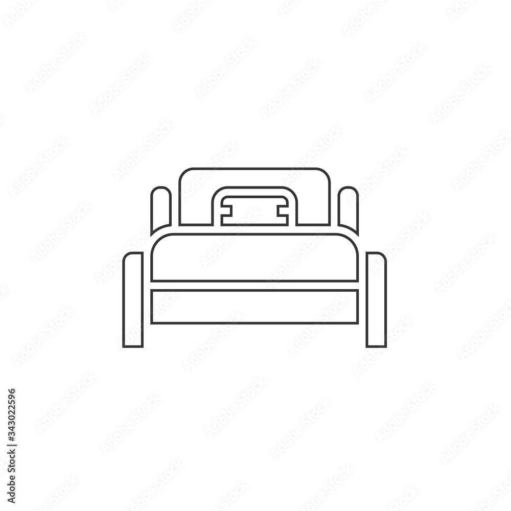 bed icon vector illustration design