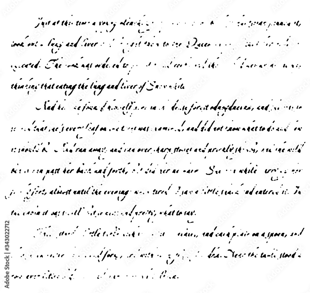 Bold defocus ancient font. Illegible handwritin pattern. Black blur text on white background. Old book page. Bold defocus ancient font. Illegible handwritin pattern. Black blur text on white background. Old book page.