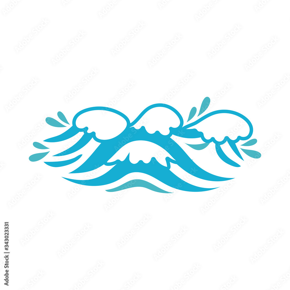 ocean water flat style icon ocean water flat style icon