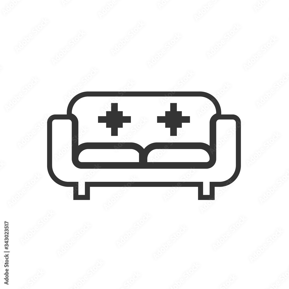 couch chair icon vector illustration design couch chair icon vector illustration design