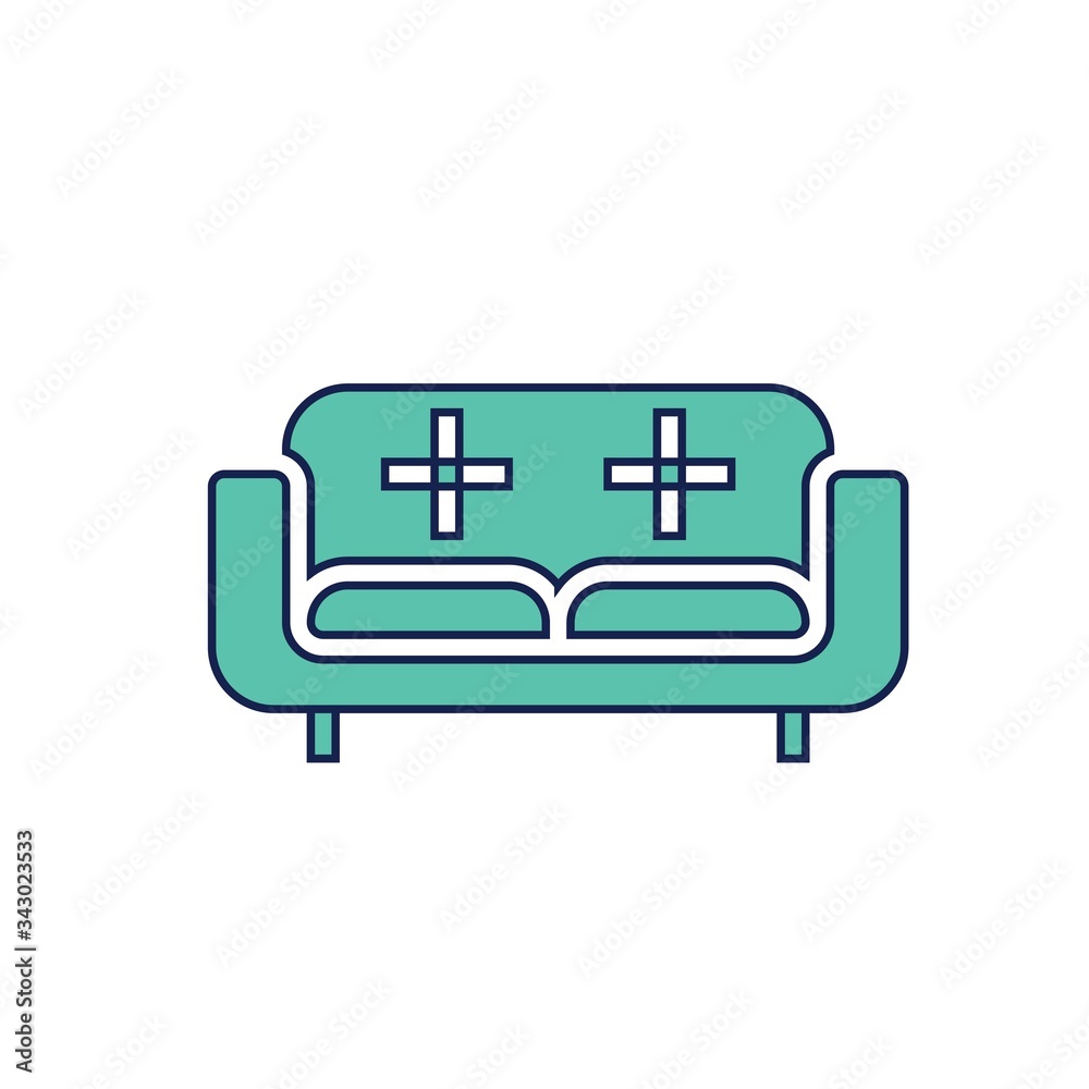 couch chair icon vector illustration design couch chair icon vector illustration design