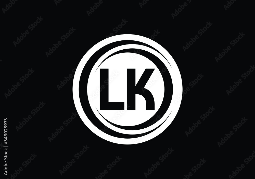 Initial Monogram Letter L K Logo Design Vector Template. LK Letter Logo Design Initial Monogram Letter L K Logo Design Vector Template. LK Letter Logo Design