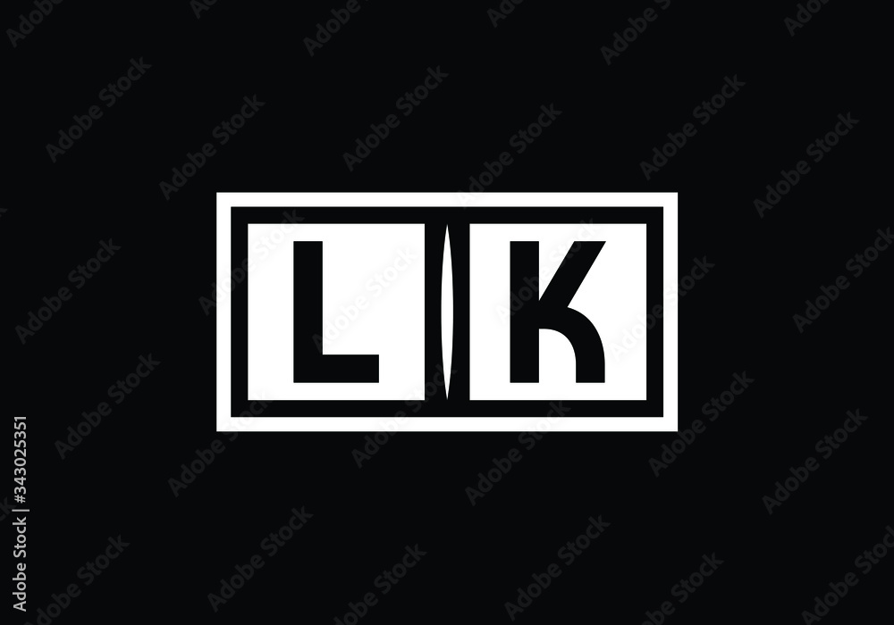 Initial Monogram Letter L K Logo Design Vector Template. LK Letter Logo Design Initial Monogram Letter L K Logo Design Vector Template. LK Letter Logo Design