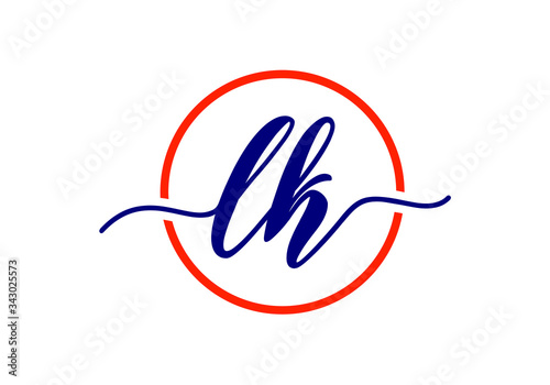 Initial Monogram Letter L K Logo Design Vector Template. LK Letter Logo Design