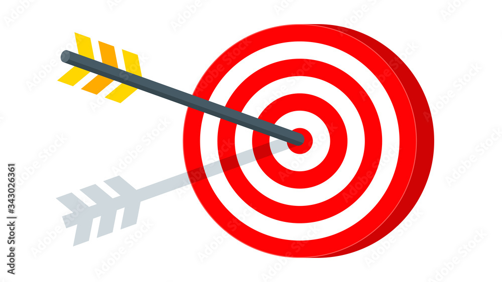 Target icon. Goal for archery as a metaphor for achieving results. Target icon. Goal for archery as a metaphor for achieving results.