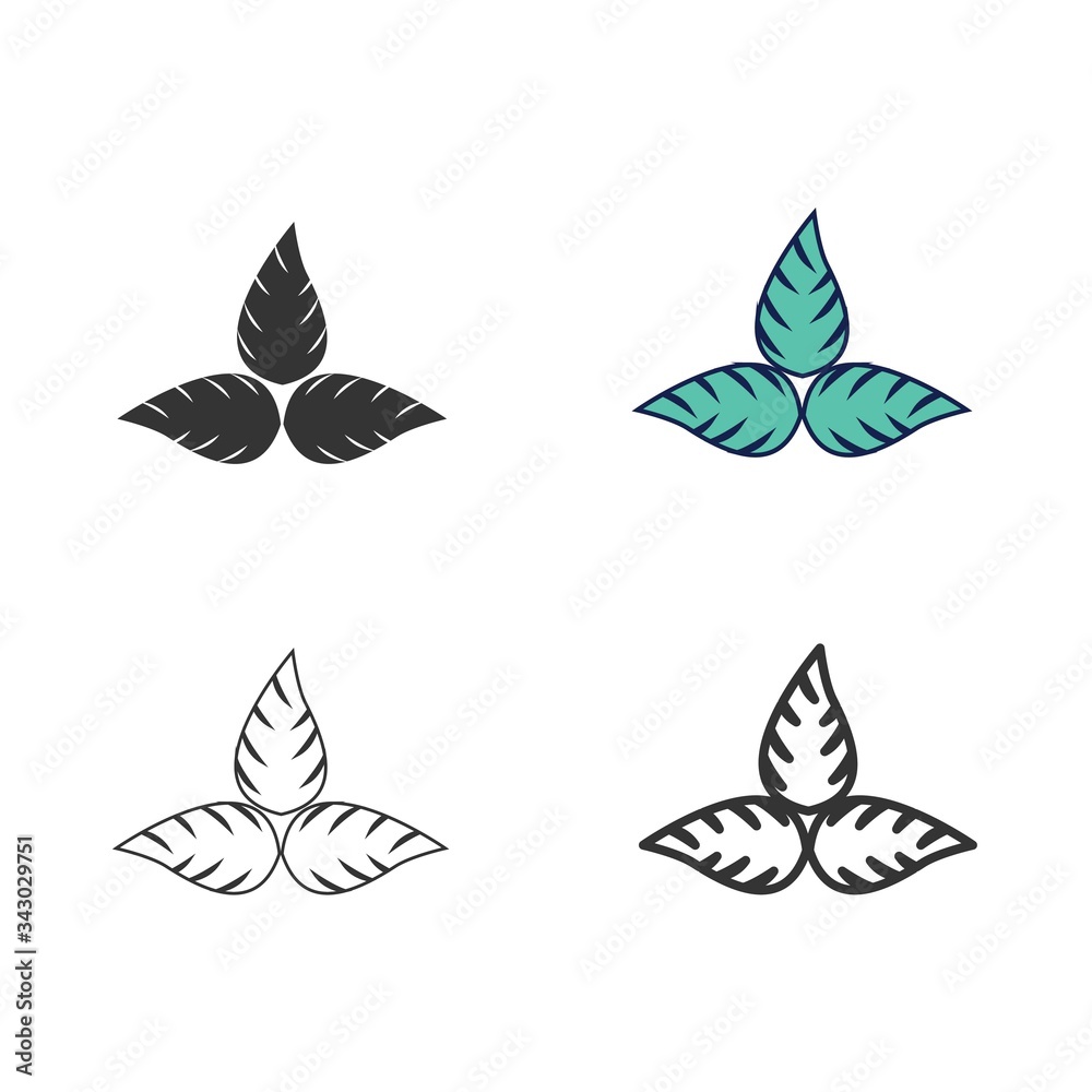leaves icon vector illustration design leaves icon vector illustration design