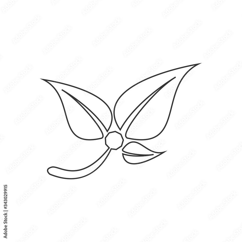 leaves icon vector illustration design