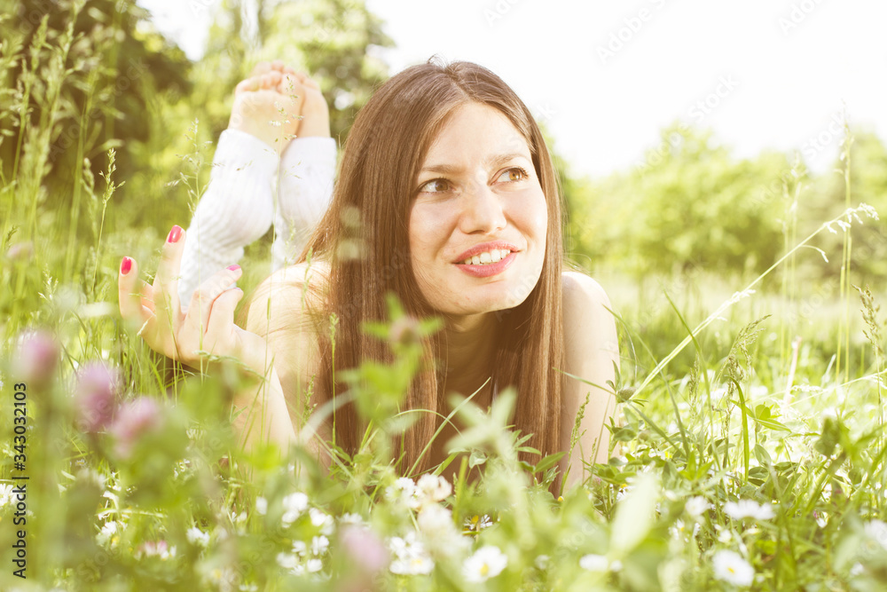 Portrait Happy Woman, Healthy Lifestyle, Relax Outdoor Portrait Happy Woman, Healthy Lifestyle, Relax Outdoor