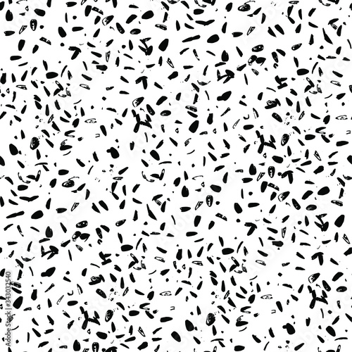 Seamless texture of black speckles  dots  dust