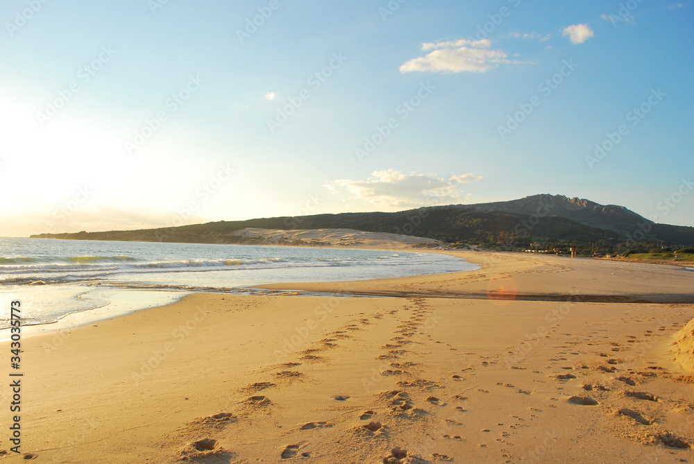 beach in the morning