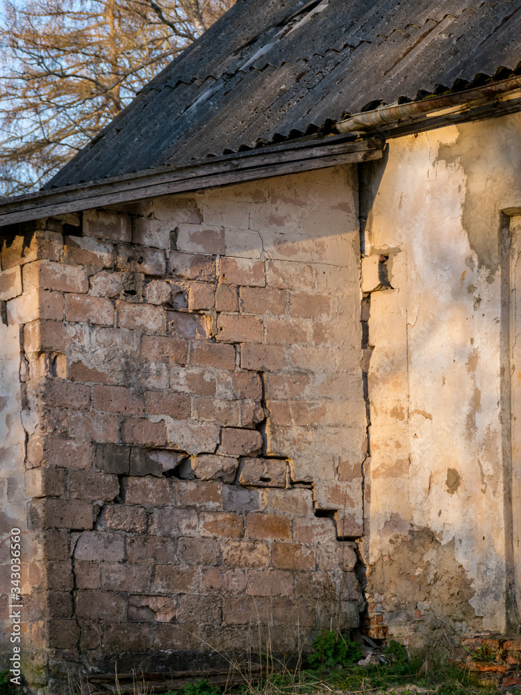 fragments of an old building, historical evidence