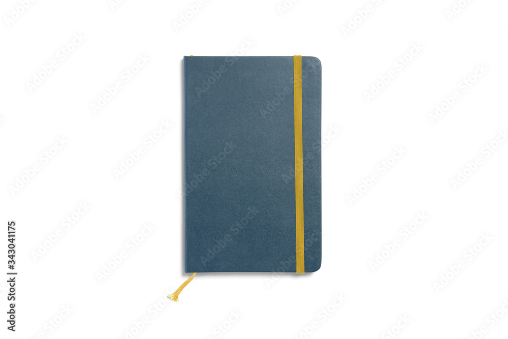 Leather sketchbook with blank cover isolated on white. illustration for your cover design presentation or separate object for your work materials. Leather sketchbook with blank cover isolated on white. illustration for your cover design presentation or separate object for your work materials.
