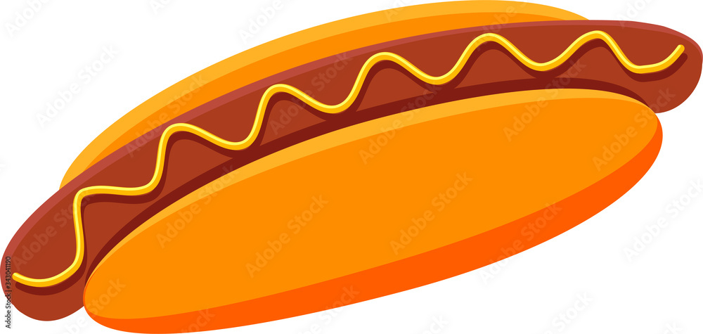 Hot dog with mustard Hot dog with mustard