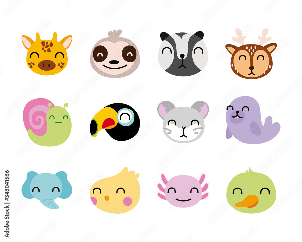 bundle of cute animals characters bundle of cute animals characters