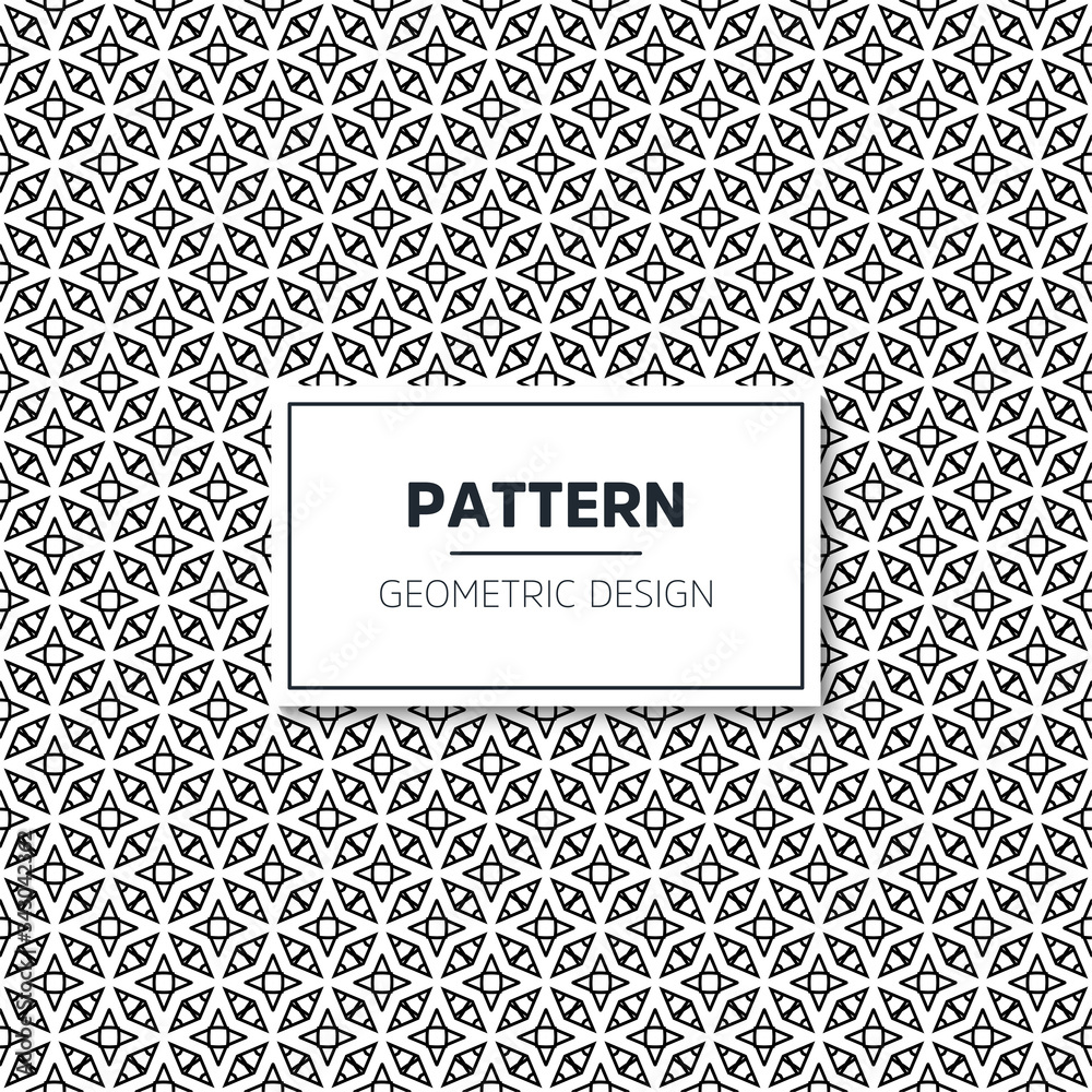 Seamless geometric pattern in op art design
