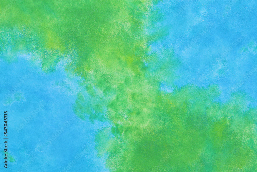 ブルー グリーン テクスチャ ビンテージ 水彩 背景