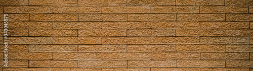 Old red brick wall background, wide panorama of masonry, (big size and High Resolution horizontal design/50MP)