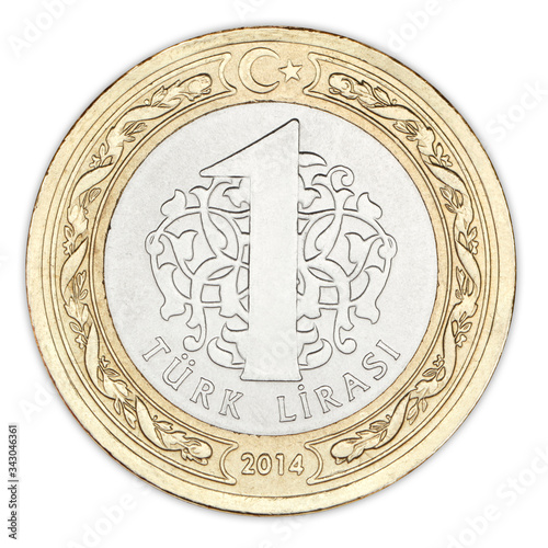 Turkish coin 1 lira 