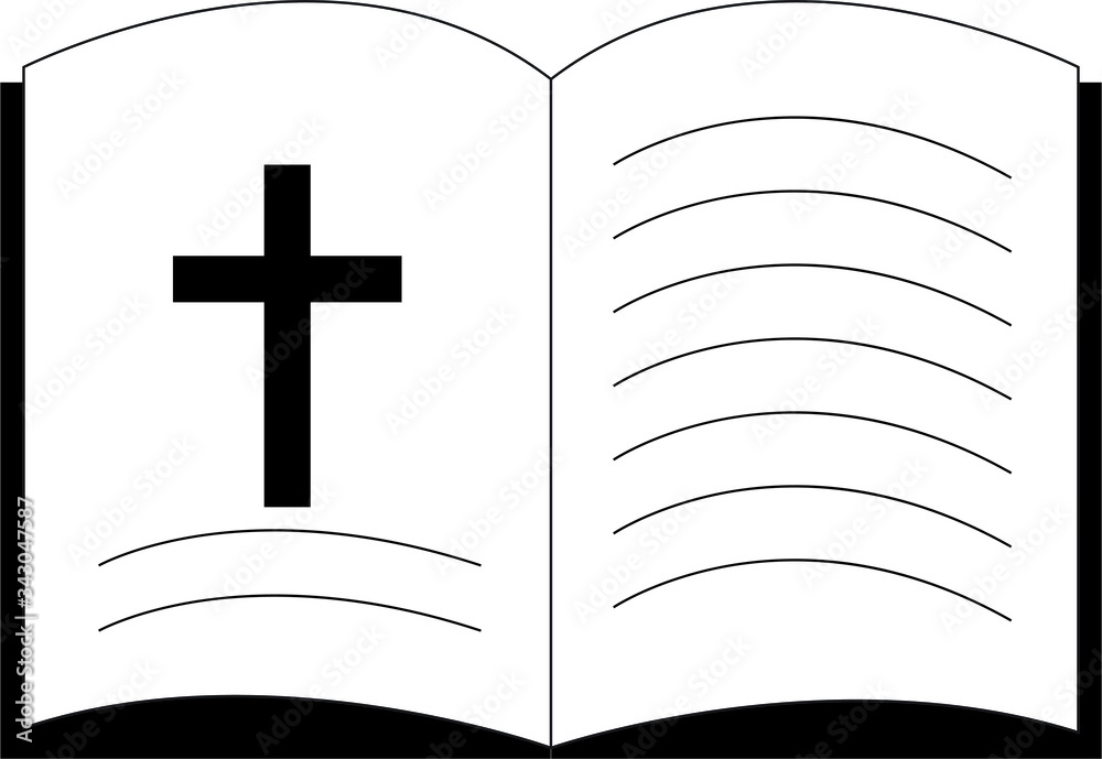 Bible book icon. Simple illustration of bible book vector icon Bible book icon. Simple illustration of bible book vector icon