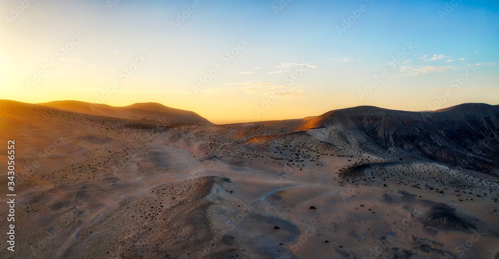 Naklejka premium Playa Veril Manso in Jandia National Park, Southern Fuerteventura, Spain