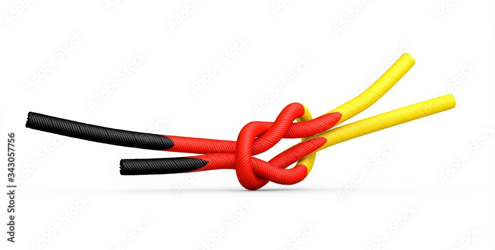 Abstract of germany map network, internet and global connection concept, Wire Frame 3D