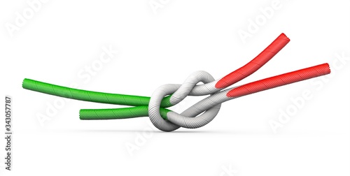 Tableau sur toile italy strong knot digital 3d