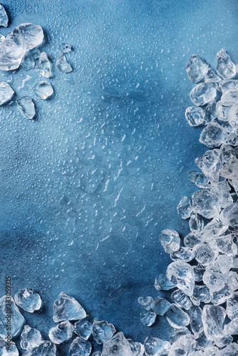 Different crystals of ice