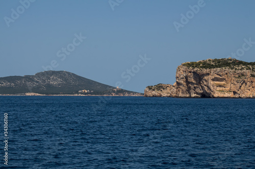 Sea and the western coast  Sardinia  Italy