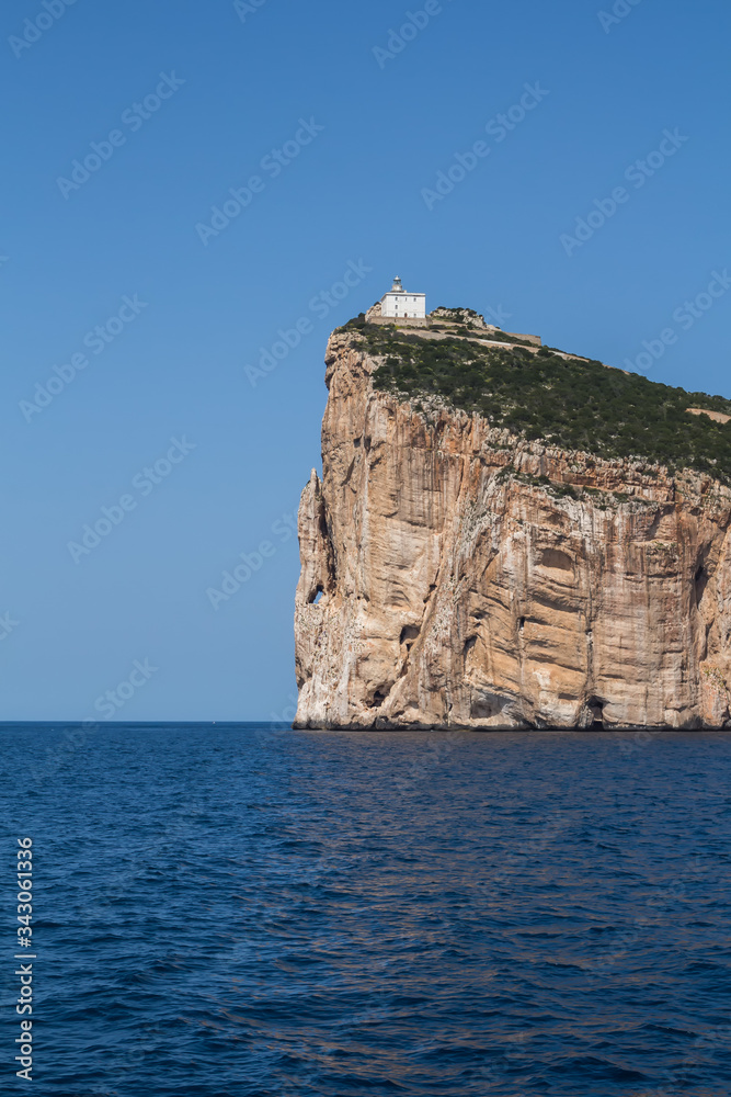 Mediterranean sea and Capo Caccia, Sardinia
