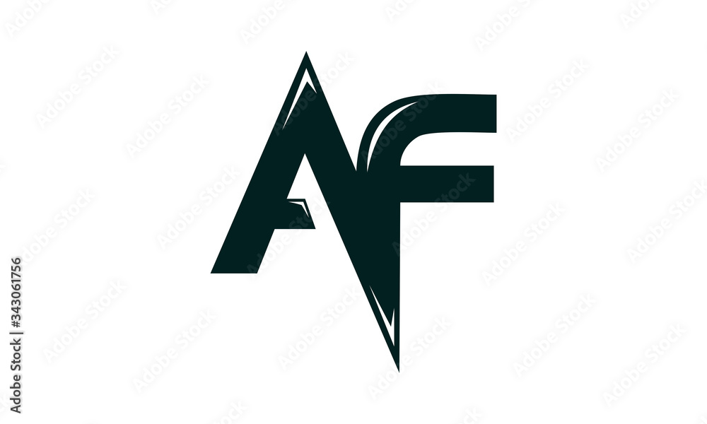 icon symbol AF letter icon symbol AF letter