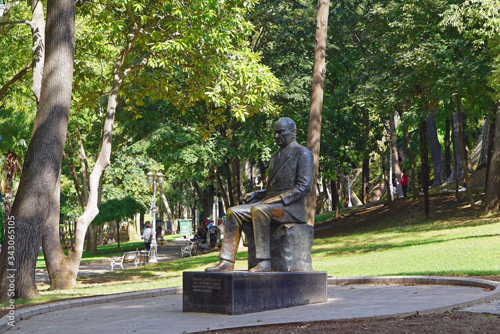 Ataturk monument Istanbul Turkey