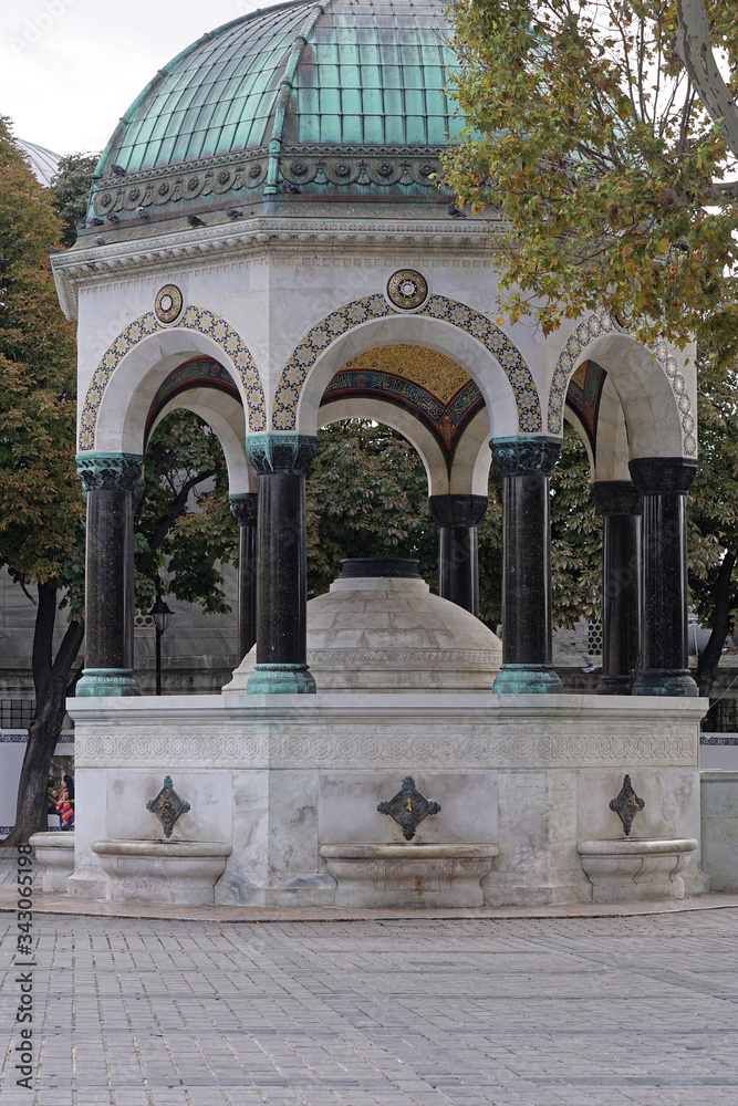 German fountain in Istanbul Turkey