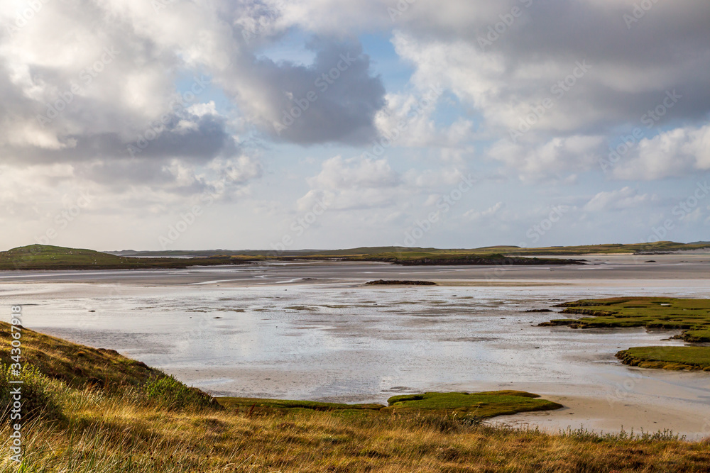 A view from the coast of North Uist, in the Western Isles