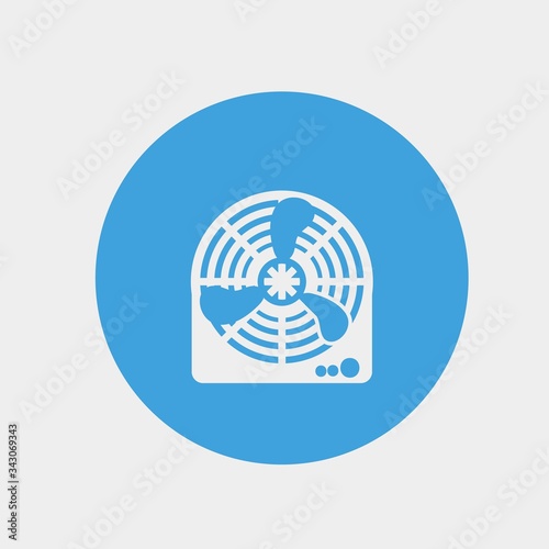 air fan icon vector illustration and symbol for website and graphic design