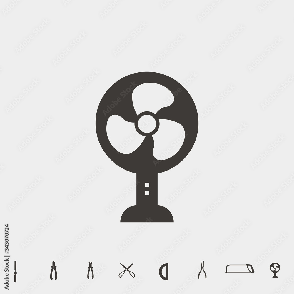 Obraz premium fan icon vector illustration and symbol for website and graphic design