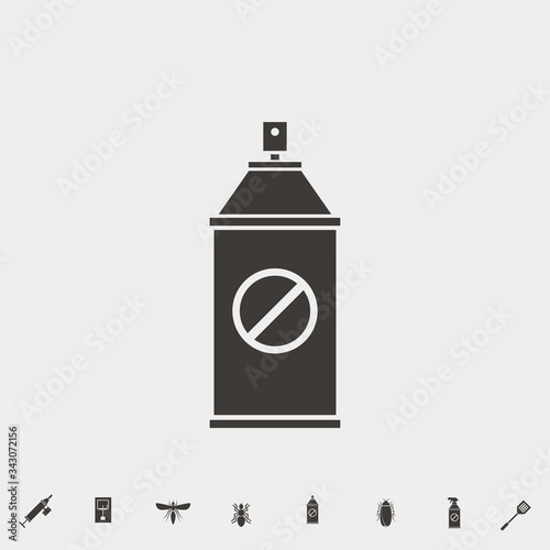insect pesticide icon vector illustration and symbol for website and graphic design