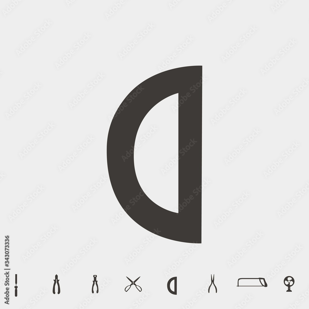 protractor icon vector illustration and symbol for website and graphic design protractor icon vector illustration and symbol for website and graphic design