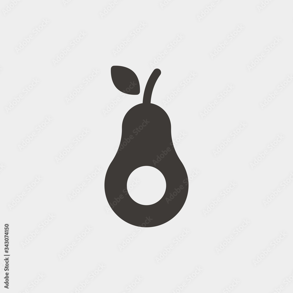 avocado icon vector illustration and symbol for website and graphic design avocado icon vector illustration and symbol for website and graphic design