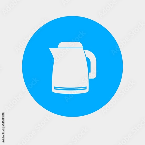 kettle icon vector illustration and symbol for website and graphic design
